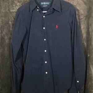 Polo Ralph Lauren Navy Button Down Shirt